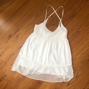 Hollister White Babydoll Dress